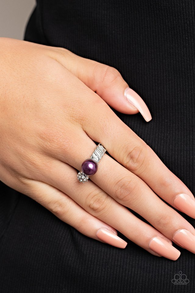 A-List Applique - Purple - Paparazzi Ring Image