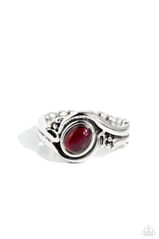 Casually Chromatic - Red - Paparazzi Ring Image