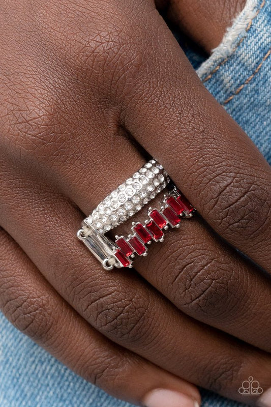 Hold Your CROWN High - Red - Paparazzi Ring Image
