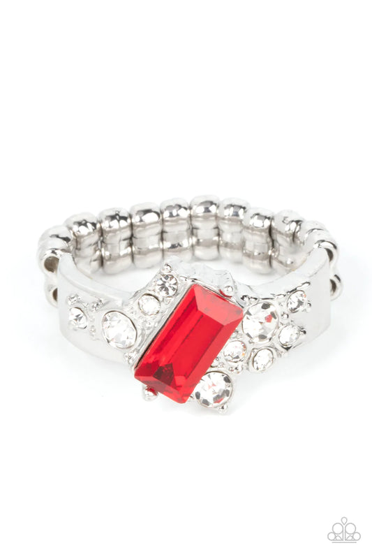 Paparazzi Ring ~ Tip the Balance - Red
