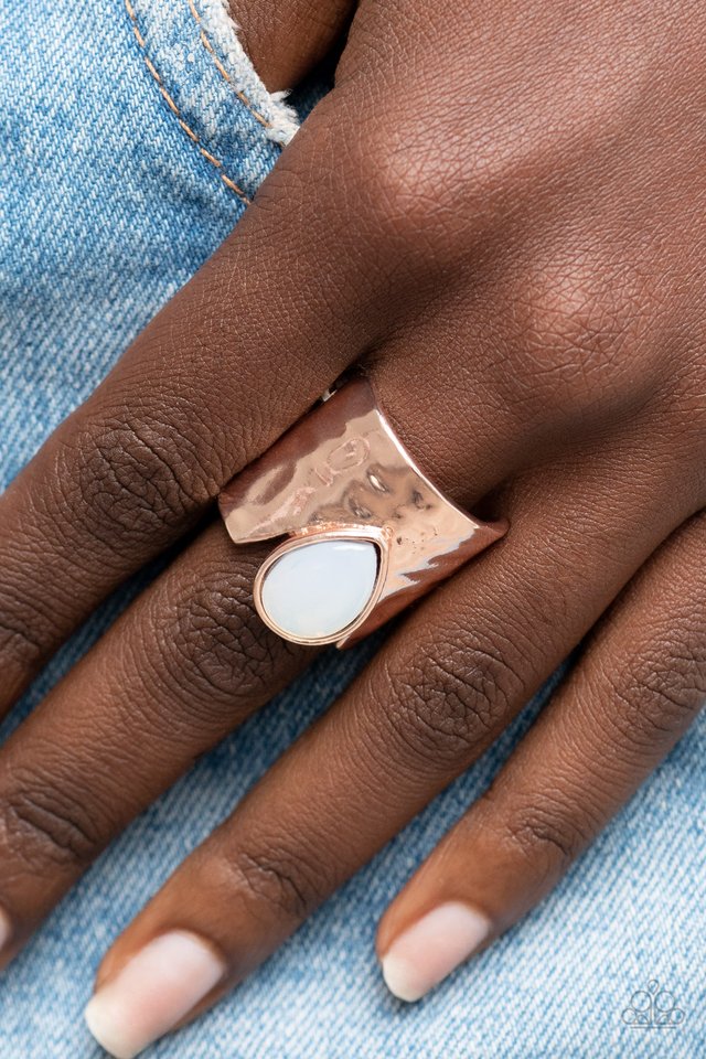 Optimistically Oracle - Rose Gold - Paparazzi Ring Image