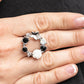 Butterfly Bustle - Black - Paparazzi Ring Image