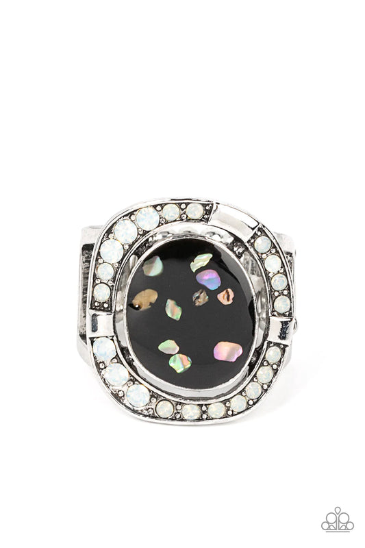 Anillo Paparazzi ~ Joyas de playa - Negro