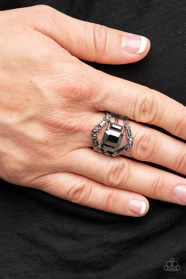 Jazzy Jewels - Black - Paparazzi Ring Image