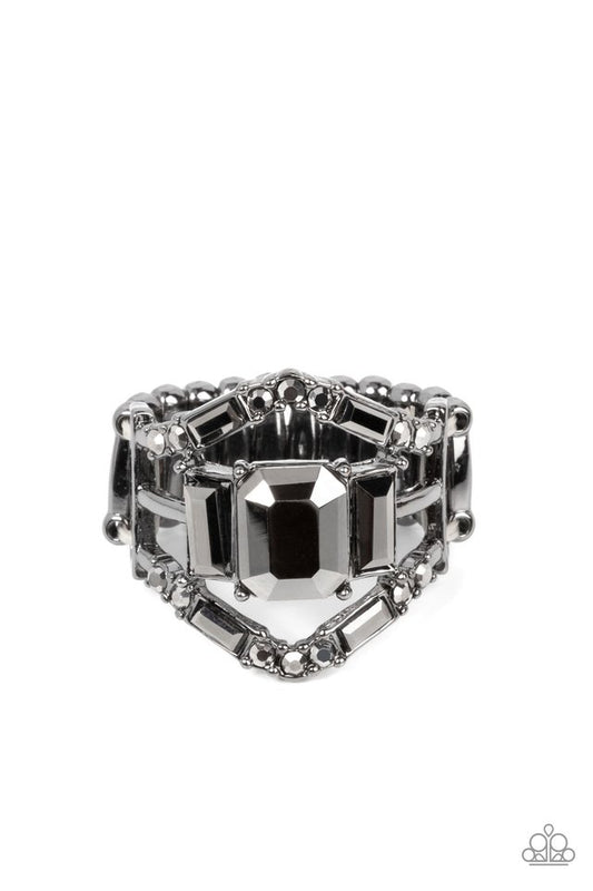 Jazzy Jewels - Black - Paparazzi Ring Image