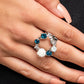 Butterfly Bustle - Blue - Paparazzi Ring Image