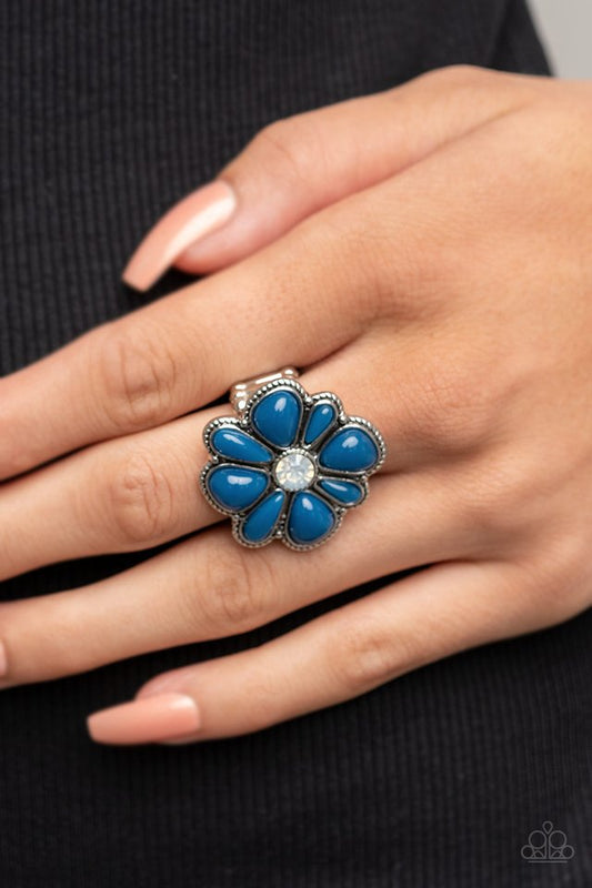 Meadow Mystique - Blue - Paparazzi Ring Image