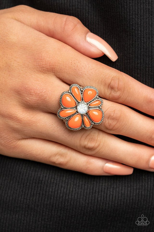 Meadow Mystique - Orange - Paparazzi Ring Image