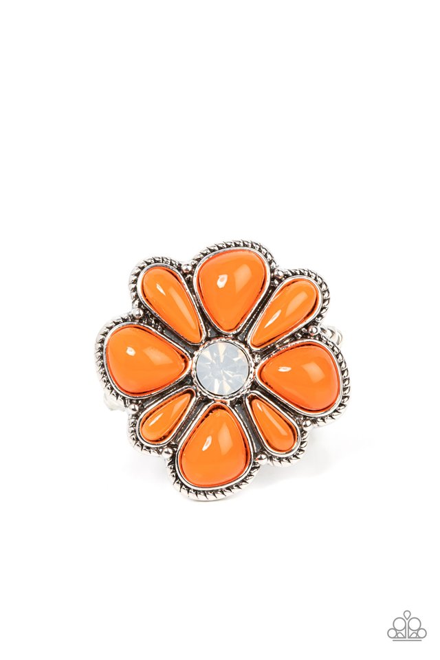 Meadow Mystique - Orange - Paparazzi Ring Image