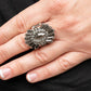 Daringly Deco - Silver - Paparazzi Ring Image