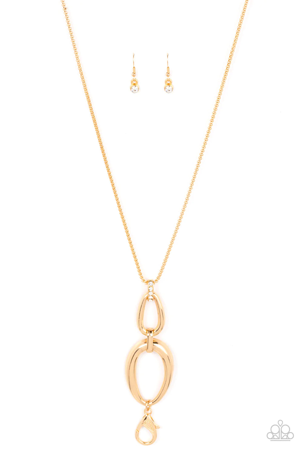 Paparazzi Necklace ~ Elegantly Entrancing - Gold