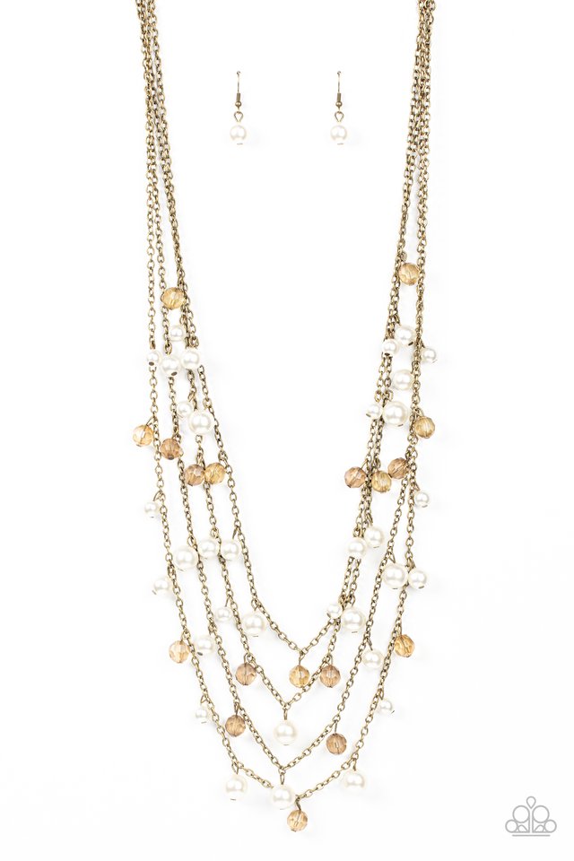 ​Vintage Virtuoso - Brass - Paparazzi Necklace Image