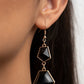 Rio Relic - Black - Paparazzi Earring Image