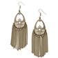 Castle Cottage - Brass - Paparazzi Earring Image