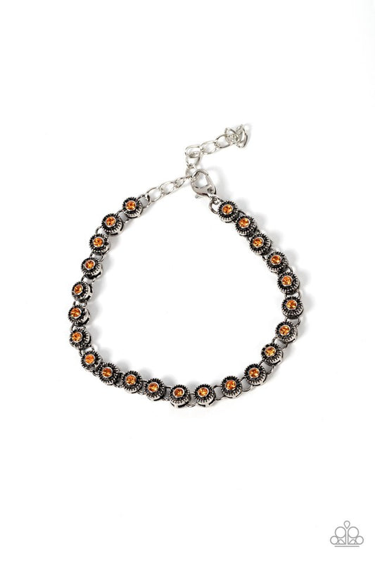 Charm School Shimmer - Orange - Paparazzi Bracelet Image