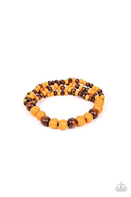 Oceania Oasis - Orange - Paparazzi Bracelet Image