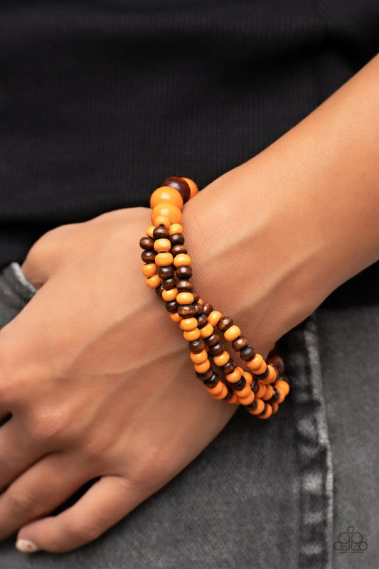 Oceania Oasis - Orange - Paparazzi Bracelet Image