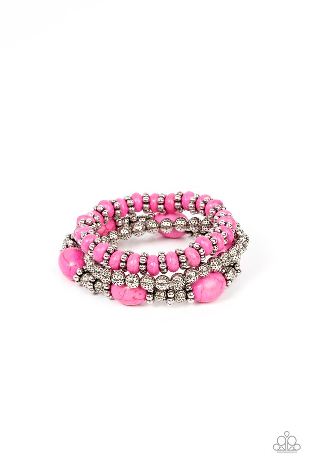Take by SANDSTORM - Pink - Paparazzi Bracelet Image