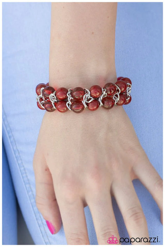 Pulsera Paparazzi ~ The Bachelorette - Rojo