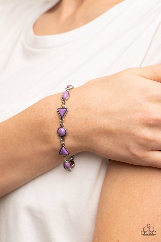 Quarry Quarrel - Purple - Paparazzi Bracelet Image