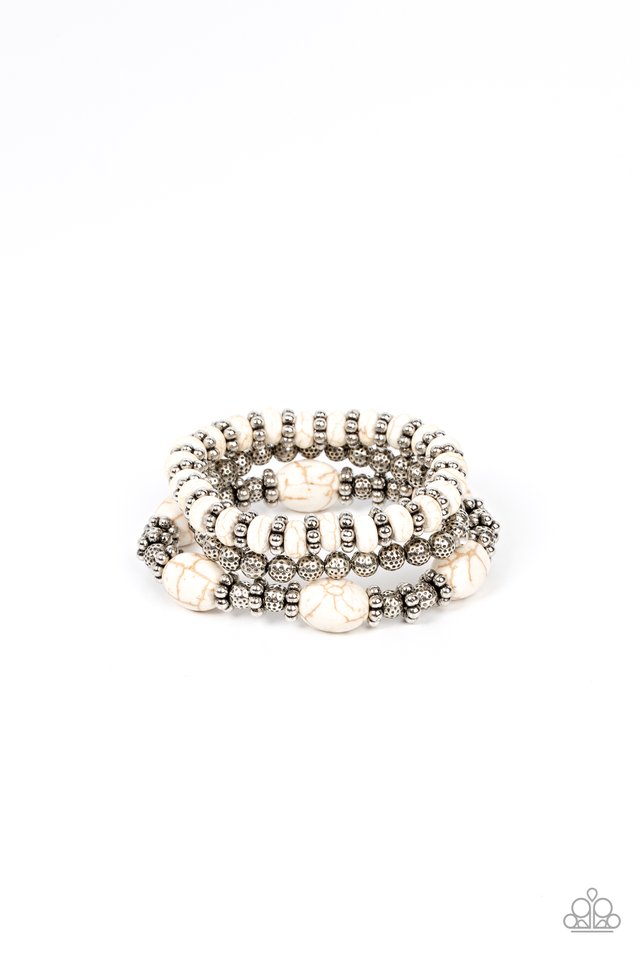 Take by SANDSTORM - White - Paparazzi Bracelet Image