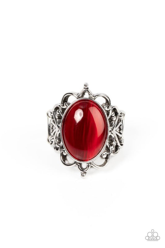 Radiantly Reminiscent - Red - Paparazzi Ring Image