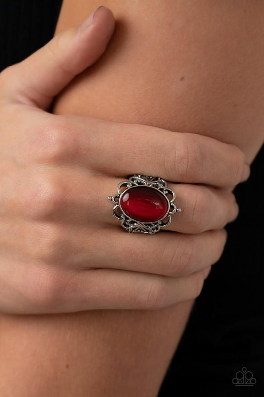 Radiantly Reminiscent - Red - Paparazzi Ring Image