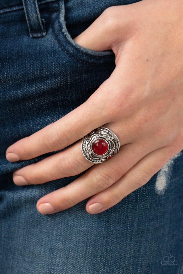 Exuberant Escapade - Red - Paparazzi Ring Image