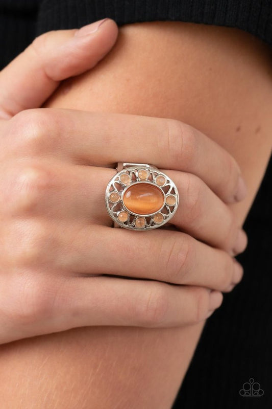 Sunny Solstice - Orange - Paparazzi Ring Image