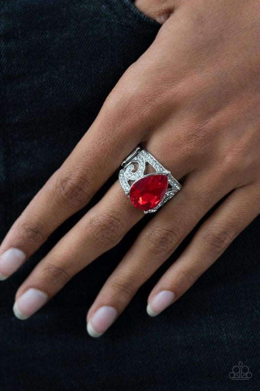 Kinda a Big Deal - Red - Paparazzi Ring Image