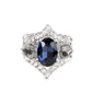 Bow Down to Dazzle - Blue - Paparazzi Ring Image