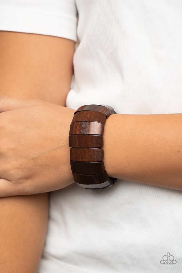 ​Island Grind - Brown - Paparazzi Bracelet Image