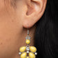 Transcendental Teardrops - Yellow - Paparazzi Earring Image