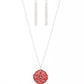 Colorfully Cottagecore - Red - Paparazzi Necklace Image