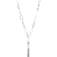 Taken with Tassels - White - Paparazzi Necklace Image