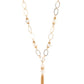 Taken with Tassels - Gold - Paparazzi Necklace Image
