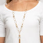 Taken with Tassels - Gold - Paparazzi Necklace Image