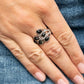 Cats Eye Cadence - Black - Paparazzi Ring Image