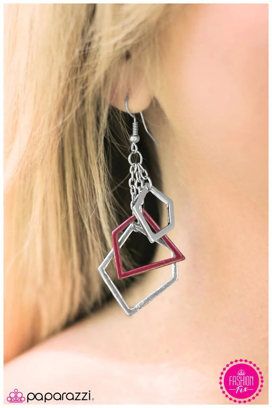 Paparazzi Earring ~ Dont Mind If I Do - Red