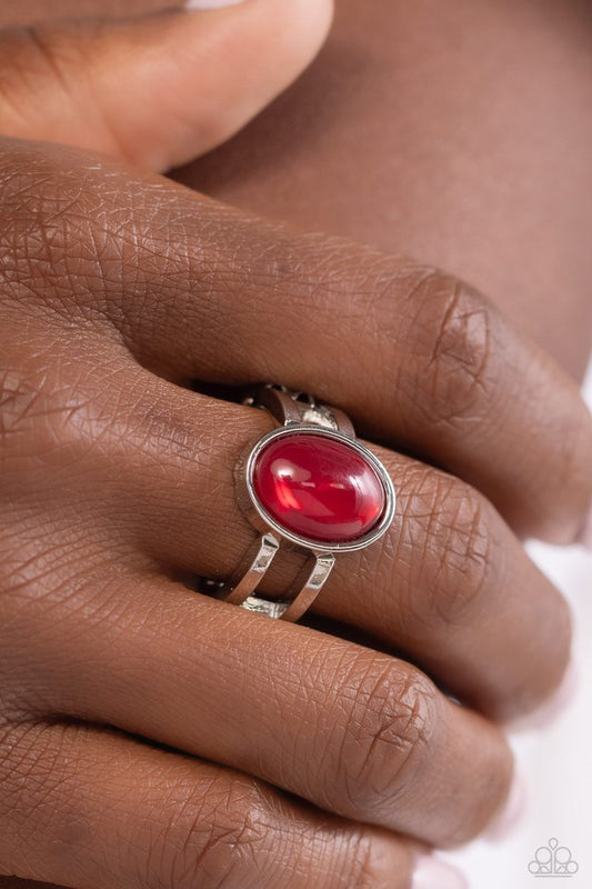 Opal Pools - Red - Paparazzi Ring Image