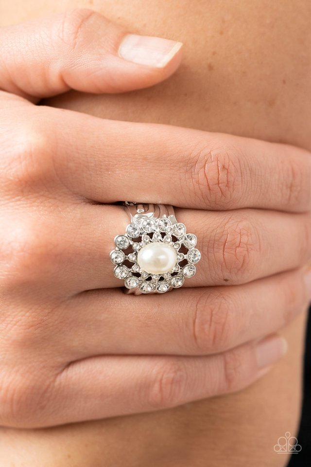 A-list Admirer - White - Paparazzi Ring Image