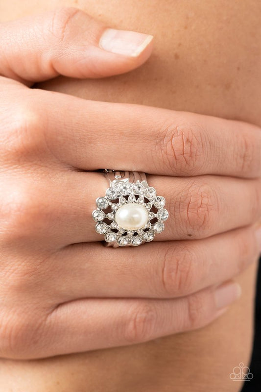 A-list Admirer - White - Paparazzi Ring Image