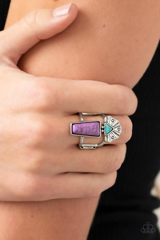 Stellar Stones - Purple - Paparazzi Ring Image