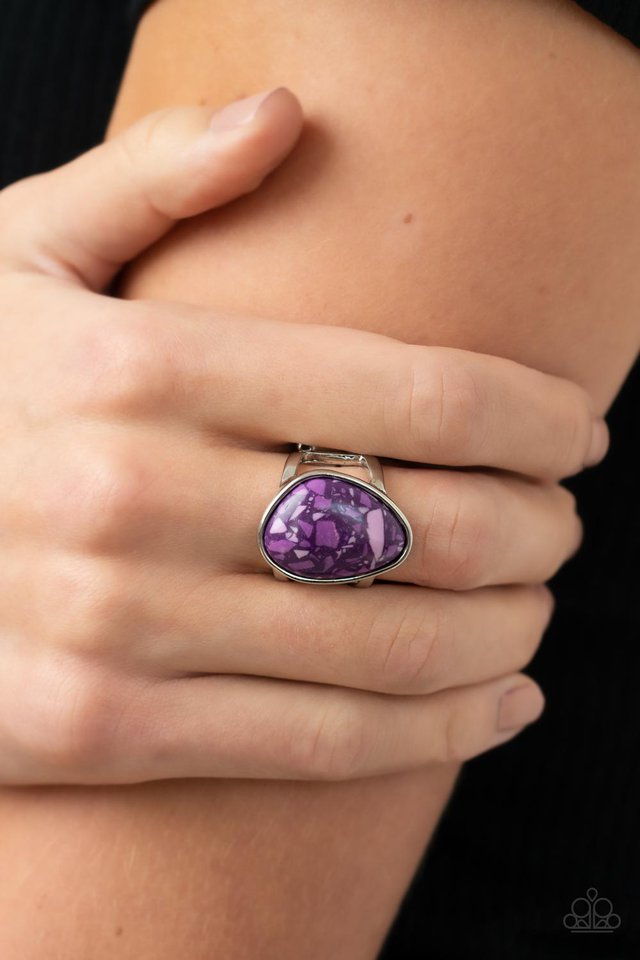 Earth Hearth - Purple - Paparazzi Ring Image