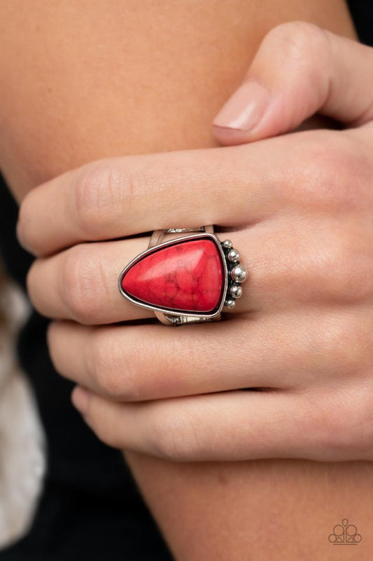 Authentically Adobe - Red - Paparazzi Ring Image