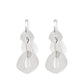Enveloped in Edge - Silver - Paparazzi Earring Image