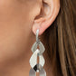 Enveloped in Edge - Silver - Paparazzi Earring Image