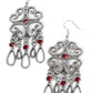 Majestic Makeover - Red - Paparazzi Earring Image