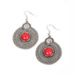 Terra Throwdown - Red - Paparazzi Earring Image