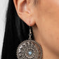 Spellbinding Botanicals - Blue - Paparazzi Earring Image